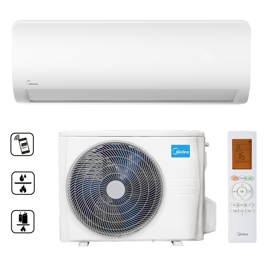 Midea Xtreme Save MG2X-12-SP 3,5 kW inverteres split klíma beltéri és kültéri egységgel